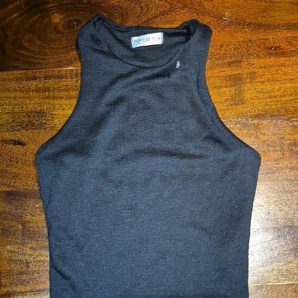 BUNDLE OF 2:Popular 21 Black Tank Top and Heart And Skull Long Sleeve